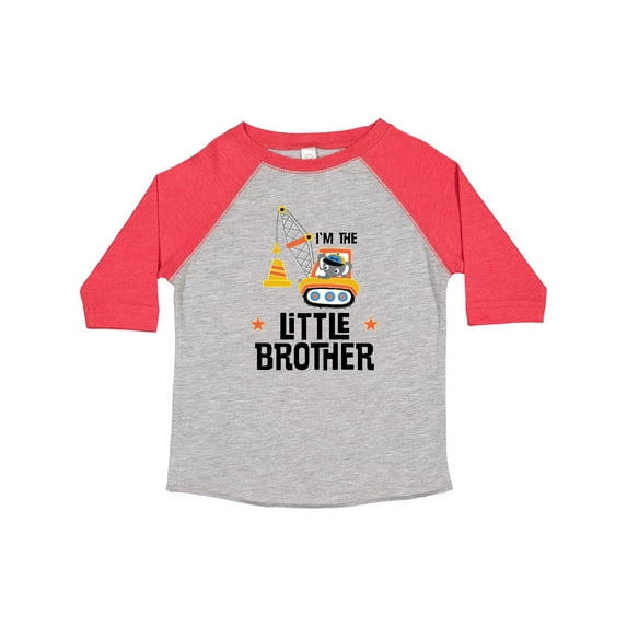 Inktastic Little Brother Construction Truck Boys Boys Toddler T-Shirt