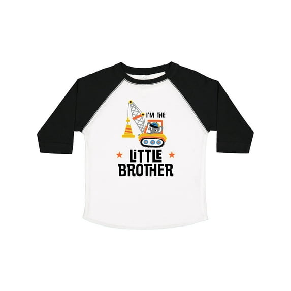 Inktastic Little Brother Construction Truck Boys Boys Toddler T-Shirt