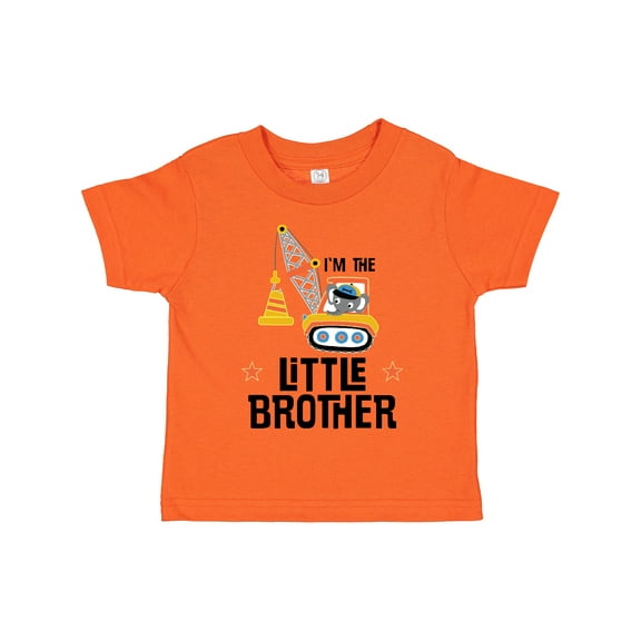 Inktastic Little Brother Construction Truck Boys Boys Toddler T-Shirt