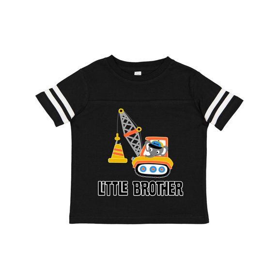 Inktastic Little Brother Construction Truck Boys Boys Toddler T-Shirt