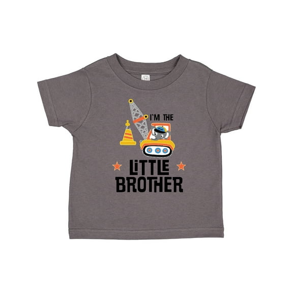 Inktastic Little Brother Construction Truck Boys Boys Toddler T-Shirt