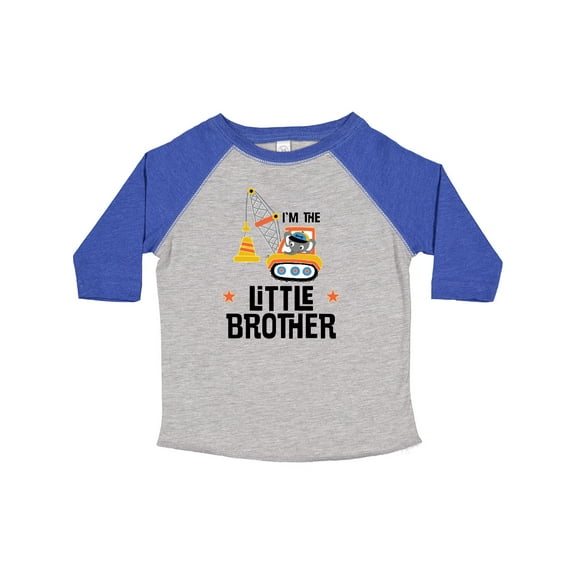 Inktastic Little Brother Construction Truck Boys Boys Toddler T-Shirt