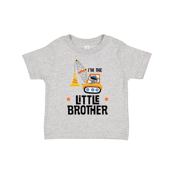 Inktastic Little Brother Construction Truck Boys Boys Toddler T-Shirt