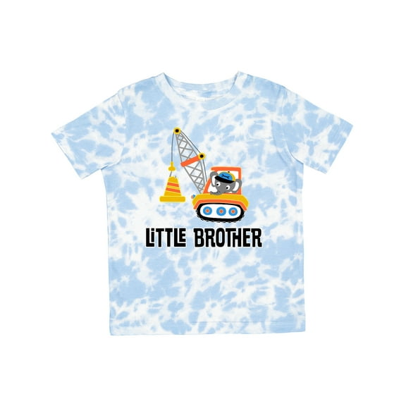 Inktastic Little Brother Construction Truck Boys Boys Toddler T-Shirt