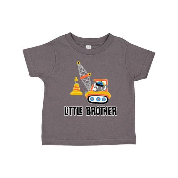 Inktastic Little Brother Construction Truck Boys Boys Toddler T-Shirt