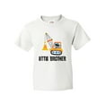 thumbnail image 1 of Inktastic Little Brother Construction Truck Boys Youth T-Shirt, 1 of 5
