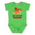thumbnail image 1 of Inktastic Little Brother Cute Red and Orange Dragon Boys Baby Bodysuit, 1 of 5