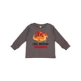 thumbnail image 1 of Inktastic Little Brother Cute Red and Orange Dragon Boys Long Sleeve Toddler T-Shirt, 1 of 5
