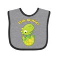 thumbnail image 1 of Inktastic Little Brother Dinosaur Boys Baby Bib, 1 of 4