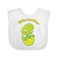 thumbnail image 1 of Inktastic Little Brother Dinosaur Boys Baby Bib, 1 of 4