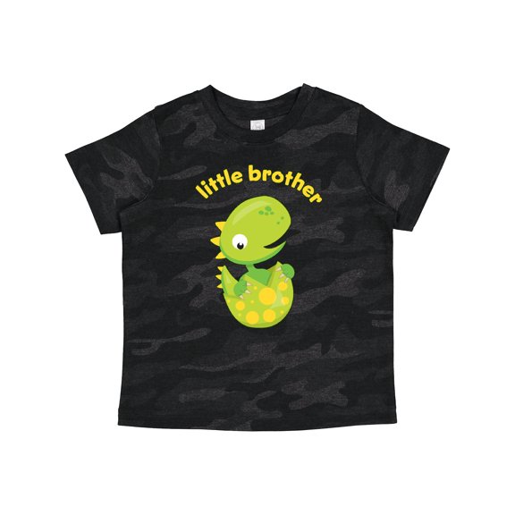 Inktastic Little Brother Dinosaur Boys Toddler T-Shirt