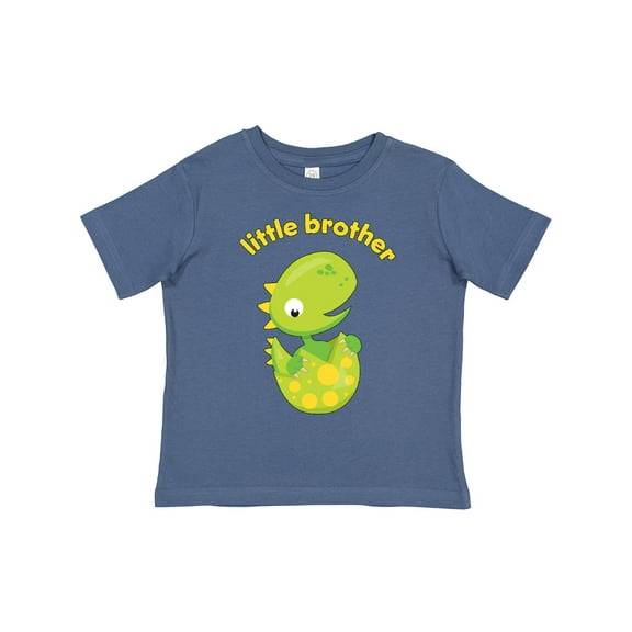 Inktastic Little Brother Dinosaur Boys Toddler T-Shirt