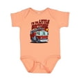thumbnail image 1 of Inktastic Little Brother Fire Truck Boys Baby Bodysuit, 1 of 5