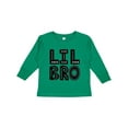 thumbnail image 1 of Inktastic Little Brother Lil Bro Boys Boys Long Sleeve Toddler T-Shirt, 1 of 5