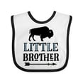 thumbnail image 1 of Inktastic Little Brother Native Buffalo Boys Baby Bib, 1 of 4