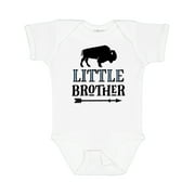 Inktastic Little Brother Native Buffalo Boys Baby Bodysuit