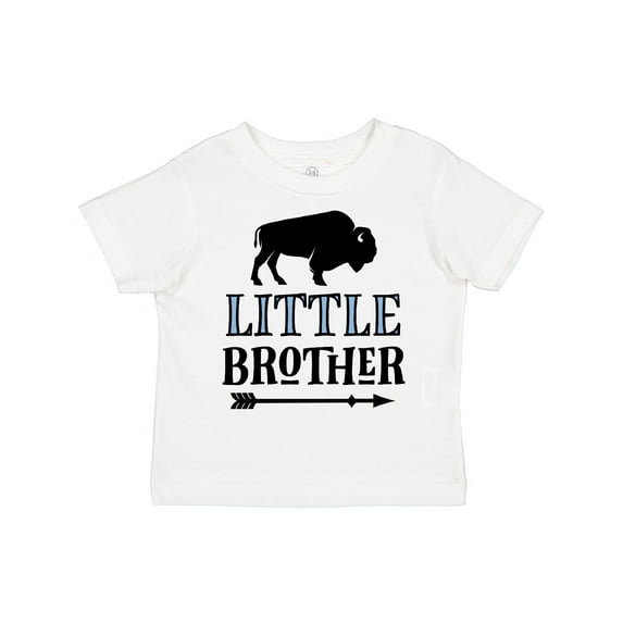 Inktastic Little Brother Native Buffalo Boys Toddler T-Shirt