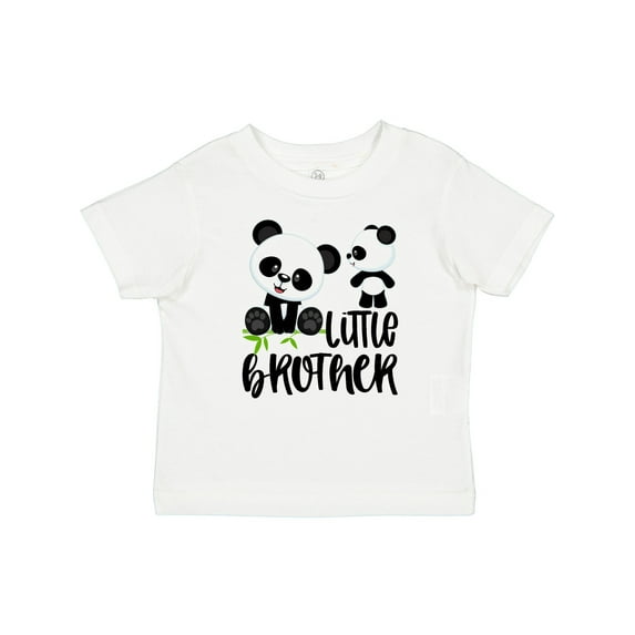 Inktastic Little Brother Panda Boys Baby T-Shirt