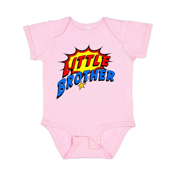 Inktastic Little Brother Superhero Boys Baby Bodysuit