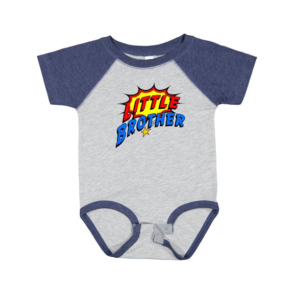 Inktastic Little Brother Superhero Boys Baby Bodysuit