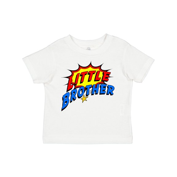 Inktastic Little Brother Superhero Boys Toddler T-Shirt