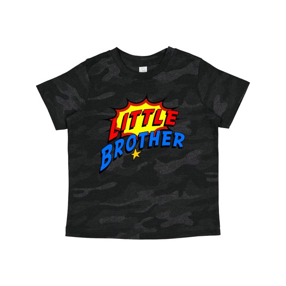 Inktastic Little Brother Superhero Boys Toddler T-Shirt
