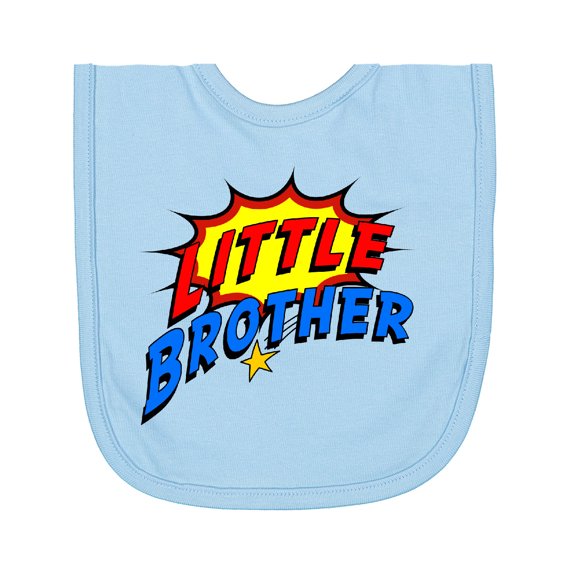 Inktastic Little Brother Superhero Newborn Bib