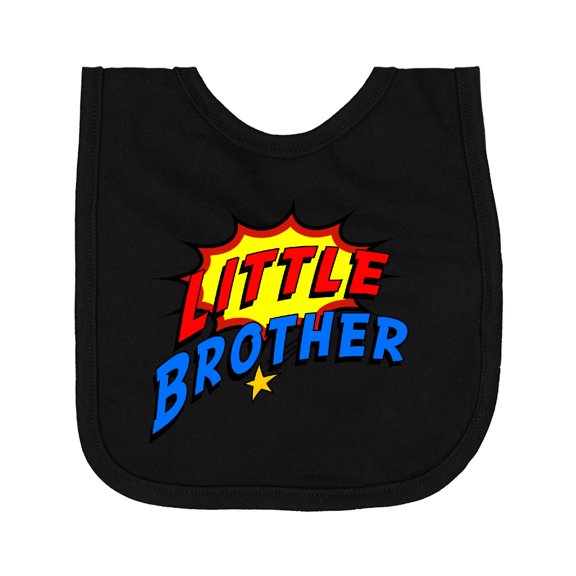 Inktastic Little Brother Superhero Newborn Bib
