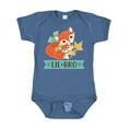 thumbnail image 1 of Inktastic Little Brother Woodland Fox Lil Bro Boys Baby Bodysuit, 1 of 5