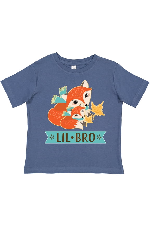 Little Brother Woodland Fox Lil Bro Boys Toddler T-Shirt