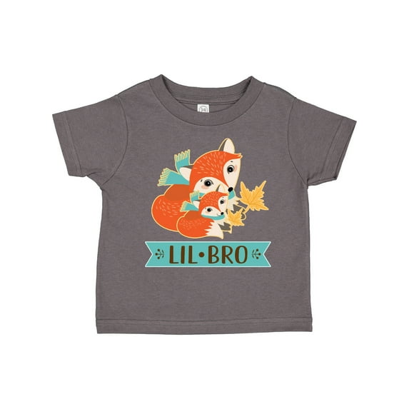Inktastic Little Brother Woodland Fox Lil Bro Boys Toddler T-Shirt