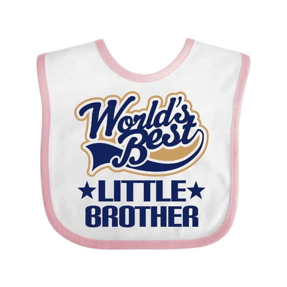 Inktastic Little Brother Worlds Best Boys Baby Bib