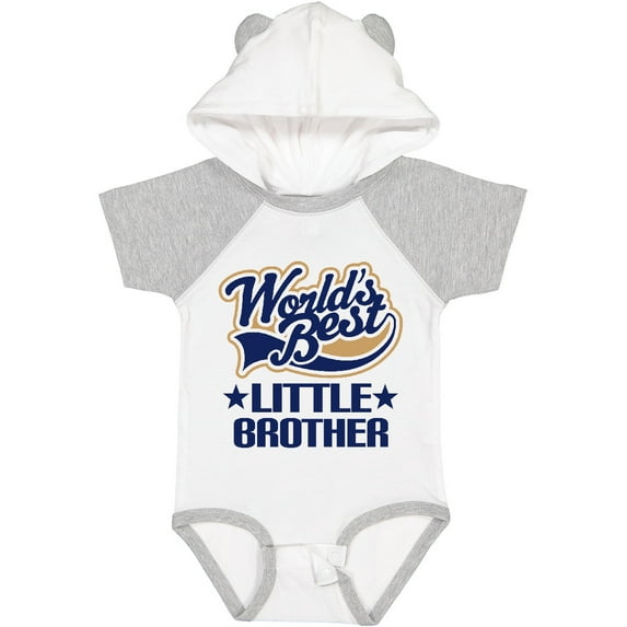 Inktastic Little Brother Worlds Best Boys Baby Bodysuit