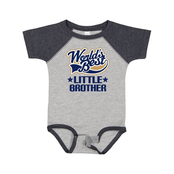 Inktastic Little Brother Worlds Best Boys Baby Bodysuit