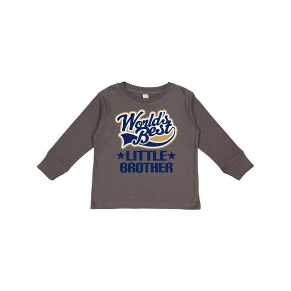 Inktastic Little Brother Worlds Best Boys Long Sleeve Toddler T-Shirt