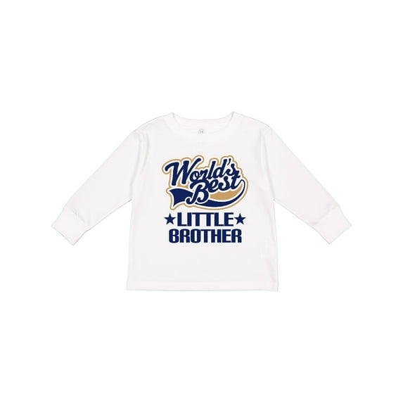 Inktastic Little Brother Worlds Best Boys Long Sleeve Toddler T-Shirt