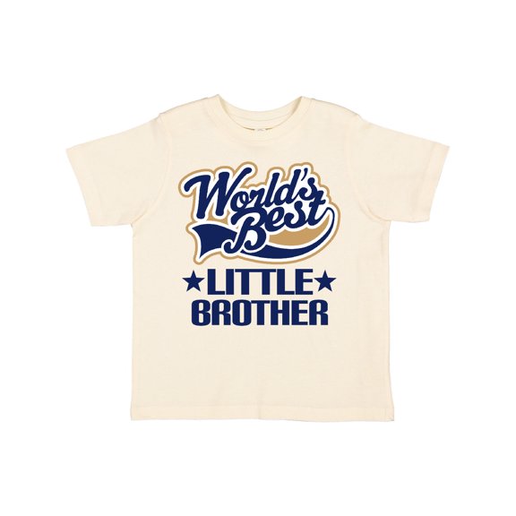 Inktastic Little Brother Worlds Best Boys Toddler T-Shirt