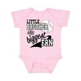 thumbnail image 1 of Inktastic Little Brother and Biggest Fan Baseball Family Fan Boys or Girls Baby Bodysuit, 1 of 5