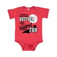 thumbnail image 1 of Inktastic Little Brother and Biggest Fan- Baseball Family Fan Boys or Girls Baby Bodysuit, 1 of 4