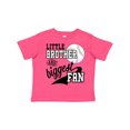thumbnail image 1 of Inktastic Little Brother and Biggest Fan Baseball Family Fan Boys or Girls Toddler T-Shirt, 1 of 5
