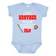 thumbnail image 1 of Inktastic Little Brother and Biggest Fan- Baseball Glove and Bat Boys Baby Bodysuit, 1 of 5