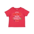 thumbnail image 1 of Inktastic Little Brother and Biggest Fan Baseball Glove and Bat Boys Baby T-Shirt, 1 of 5