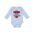 thumbnail image 1 of Inktastic Little Brother and Biggest Fan Baseball Glove and Bat Boys Long Sleeve Baby Bodysuit, 1 of 5