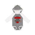 thumbnail image 1 of Inktastic Little Brother and Biggest Fan Baseball Glove and Bat Boys Long Sleeve Baby Bodysuit, 1 of 5