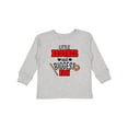 thumbnail image 1 of Inktastic Little Brother and Biggest Fan Baseball Glove and Bat Boys Long Sleeve Toddler T-Shirt, 1 of 5