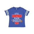 thumbnail image 1 of Inktastic Little Brother and Biggest Fan- Baseball Glove and Bat Boys Toddler T-Shirt, 1 of 5