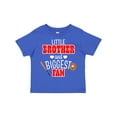 thumbnail image 1 of Inktastic Little Brother and Biggest Fan- Baseball Glove and Bat Boys Toddler T-Shirt, 1 of 5