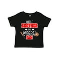 thumbnail image 1 of Inktastic Little Brother and Biggest Fan- Baseball Glove and Bat Boys Toddler T-Shirt, 1 of 5