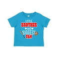 thumbnail image 1 of Inktastic Little Brother and Biggest Fan- Baseball Glove and Bat Boys Toddler T-Shirt, 1 of 5