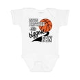 thumbnail image 1 of Inktastic Little Brother and Biggest Fan Basketball Player Boys Baby Bodysuit, 1 of 5